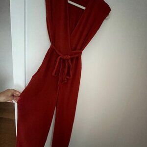 Eve Gravel “Au Salon” Jumpsuit (Rubis - Eco Fabric)